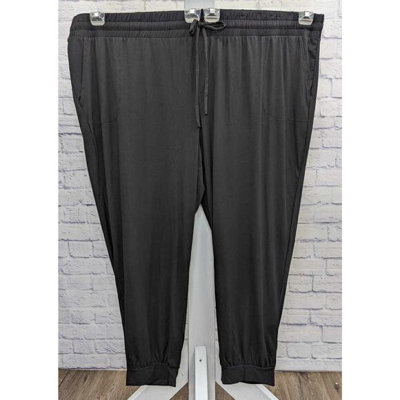 5X BLACK A517348 Anybody Regular Lush Jersey Jogger - Picture 1 of 2